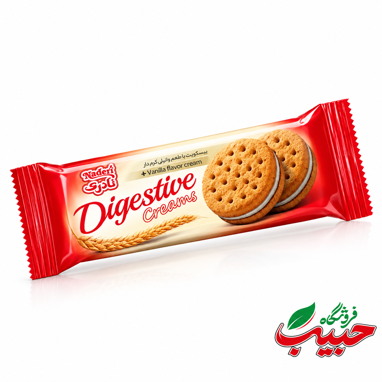 بیسکویت کرمدارباکرم وانیلی دایجستیو نادری بیسکویت کرمدارباکرم وانیلی دایجستیو نادری
