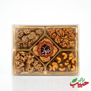 سوهان عسلی 5 مغز لوکس دربار 400 گرم